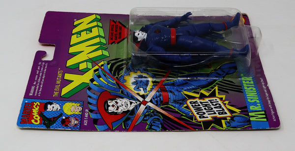 Vintage 1993 90s Toy Biz Marvel Comics The Evil Mutants X-Men Mr. Sinister Action Figure No. 49372 Carded MOC With Power Light Blast!