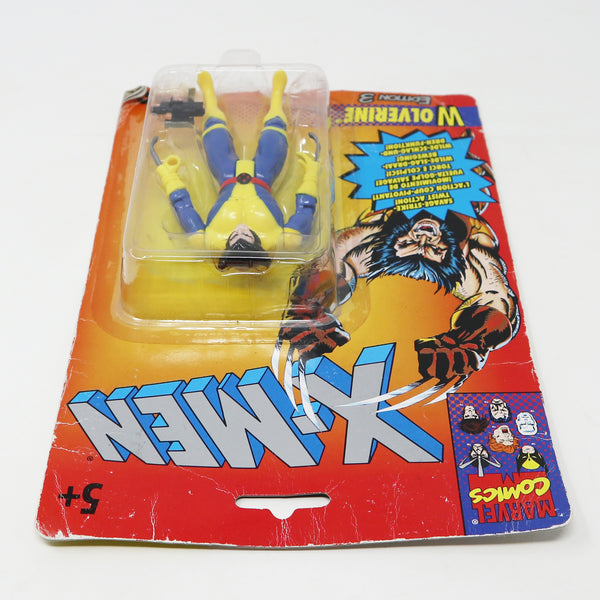 Vintage 1993 90s Tyco Toys Marvel Comics X-Men Edition 3 Wolverine Action Figure No. 4932 Carded MOC