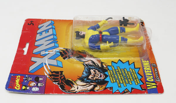 Vintage 1993 90s Tyco Toys Marvel Comics X-Men Edition 3 Wolverine Action Figure No. 4932 Carded MOC