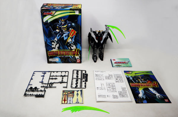 Vintage 1995 90s Bandai W-Gundam Wing Gundam Deathscythe Hell Mobile Suit XXXG-01D2 HG 1/100 Scale Action Figure Model Kit Assembled Boxed Japan