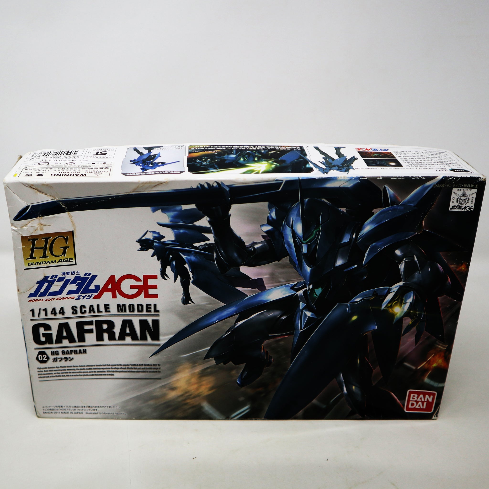 Vintage 2011 Bandai HG Gundam AGE Mobile Suit Gundam Gafran 1/144 Scale Model Kit Unassembled Boxed Japan