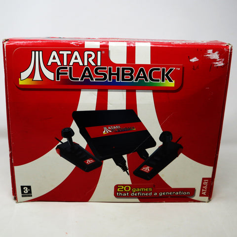 Vintage 2005 Atari Flashback Classic Console Plug & Play Boxed 20 Built-In Video Games + 2 Joysticks Controllers Boxed Retro