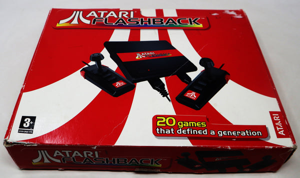 Vintage 2005 Atari Flashback Classic Console Plug & Play Boxed 20 Built-In Video Games + 2 Joysticks Controllers Boxed Retro