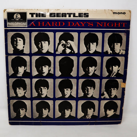 Vintage 1964 60s EMI Parlophone Records The Beatles - A Hard Day's Night 12" LP Album Vinyl Record Rare UK Mono Version