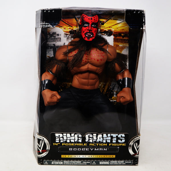 2006 JAKKS Pacific / Vivid Imaginations WWE World Wrestling Entertainment Ring Giants Boogeyman Boogey Man 14" Poseable Action Figure Mint Boxed Sealed MISB Retro