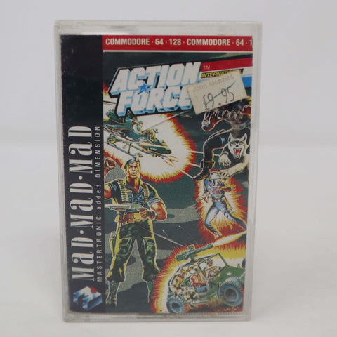 Vintage 1980s Commodore 64 C64 64 / 128 Action Force The International Heroes Cassette Tape Video Game