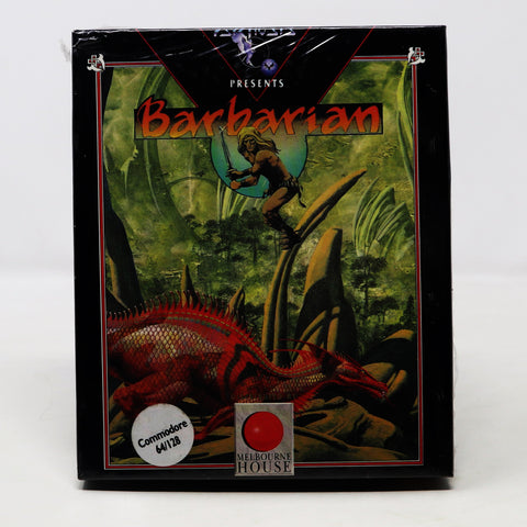 Vintage Commodore 64 C64 128 Psynosis Presents Barbarian Cassette Tape Video Game Sealed Rare