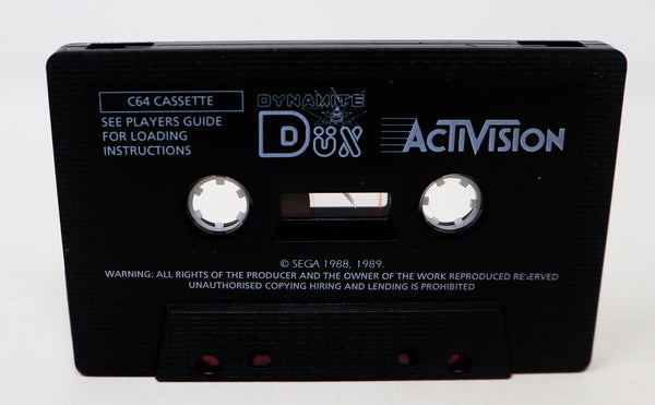Vintage 1989 80s Commodore 64 C64 CBM 64 / 128 Activision Dynamite Dux Cassette Tape Video Game Boxed