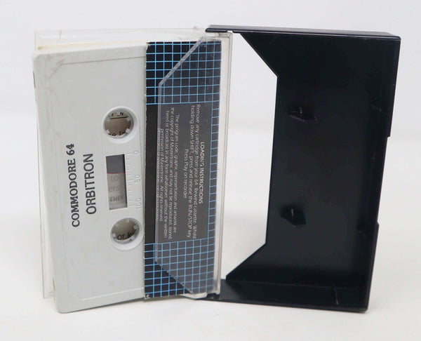 Vintage 1984 80s Commodore 64 C64 Orbitron Cassette Tape Video Game