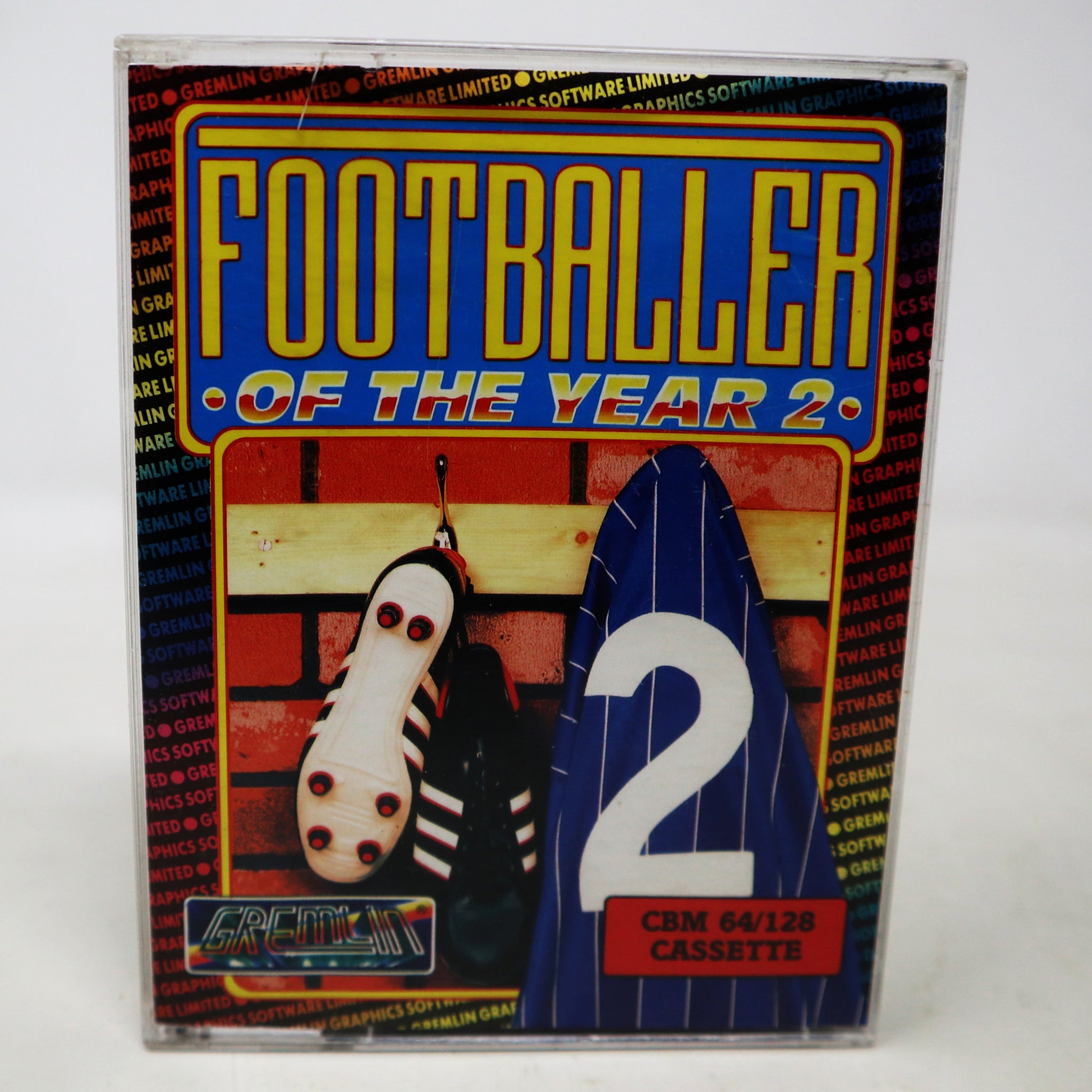 Vintage 1989 80s Commodore 64 C64 CBM 64 / 128 Footballer Of The Year 2 Cassette Tape Video Game Retro)