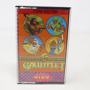 Vintage 1985 80s Commodore 64 C64 CBM 64 / 128 Gauntlet Cassette Tape Video Game Retro