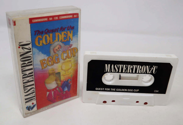 Vintage 1980s Commodore 64 C64 64 / 128 The Quest For The Golden Egg Cup Cassette Tape Video Game