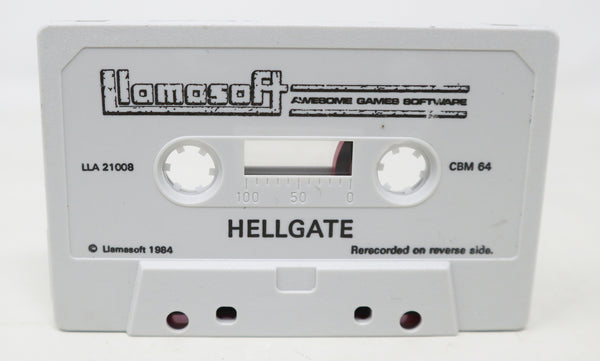 Vintage 1984 80s Commodore 64 C64 CBM 64 Hell Gate Cassette Tape Video Game Retro