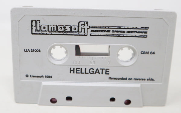 Vintage 1984 80s Commodore 64 C64 CBM 64 Hell Gate Cassette Tape Video Game Retro