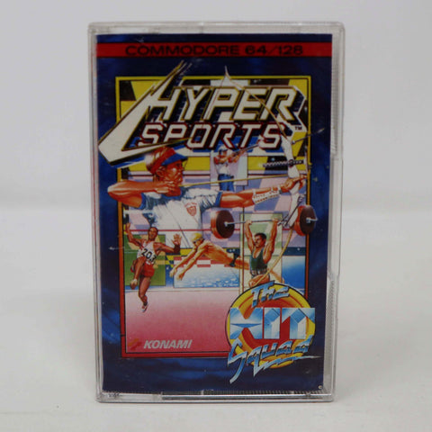Vintage 1984 80s Commodore 64 C64 CBM 64 / 128 Hyper Sports Cassette Tape Video Game
