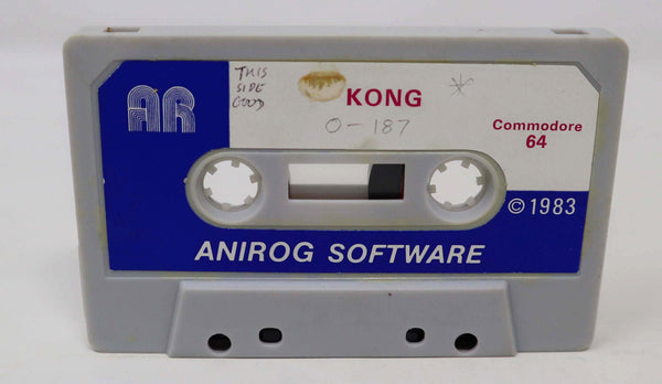 Vintage 1983 80s Commodore 64 C64 Kong Cassette Tape Video Game