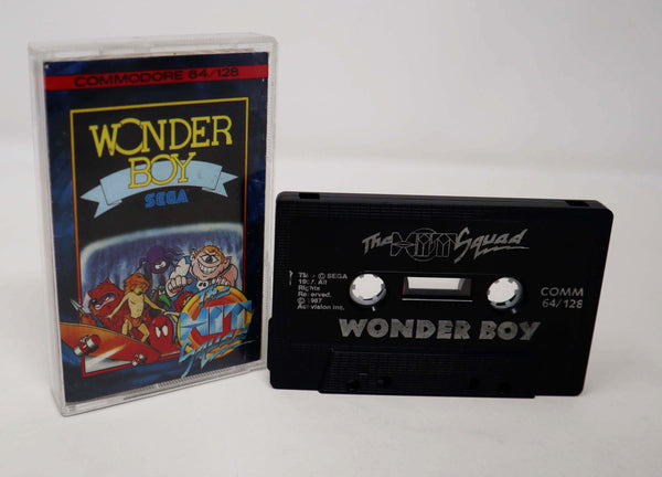 Vintage 1987 80s Commodore 64 C64 CBM 64 / 128 Sega Wonder Boy Cassette Tape Video Game