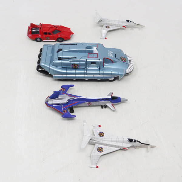 Vintage 1993 90s Vivid Imaginations Captain Scarlet And The Mysterons 51006 Spectrum Command Team Vehicle Set Complete Boxed Gerry Anderson