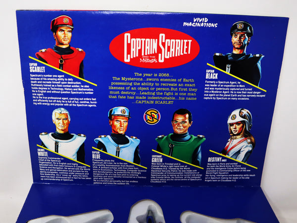 Vintage 1993 90s Vivid Imaginations Captain Scarlet And The Mysterons 51006 Spectrum Command Team Vehicle Set Complete Boxed Gerry Anderson