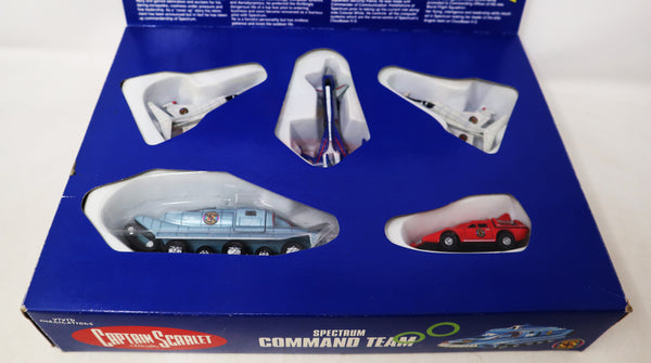 Vintage 1993 90s Vivid Imaginations Captain Scarlet And The Mysterons 51006 Spectrum Command Team Vehicle Set Complete Boxed Gerry Anderson