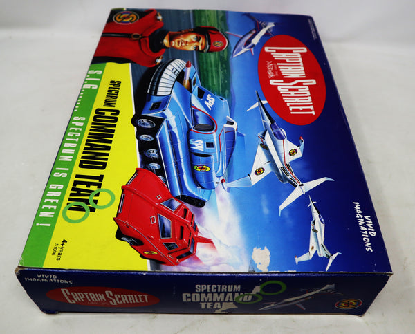 Vintage 1993 90s Vivid Imaginations Captain Scarlet And The Mysterons 51006 Spectrum Command Team Vehicle Set Complete Boxed Gerry Anderson