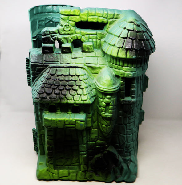 Vintage 1981 80s Mattel He-Man Masters Of The Universe MOTU Le Châteaux Des Ombres Castle Grayskull Greyskull Fortress Of Mystery And Power Boxed Super-Rare France French Italy Italian English Double Logo White Box Version