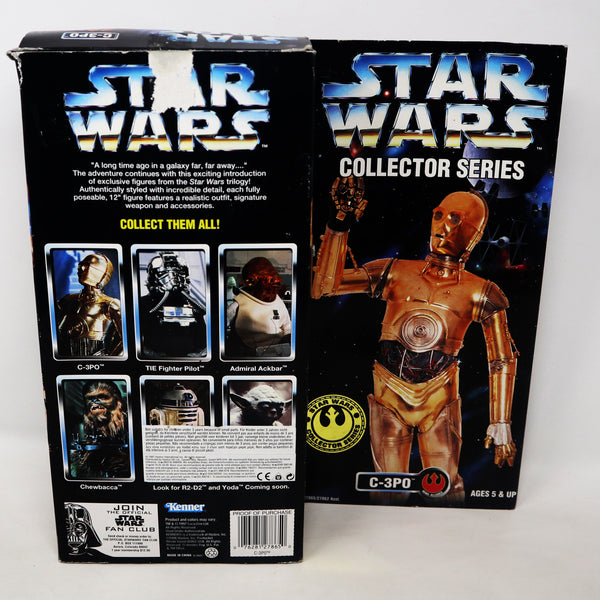 Vintage 1997 90s Hasbro Kenner Star Wars Collector Series C-3PO C-3P0 Fully Poseable 12" Action Figure Boxed Retro