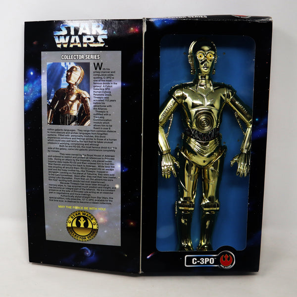 Vintage 1997 90s Hasbro Kenner Star Wars Collector Series C-3PO C-3P0 Fully Poseable 12" Action Figure Boxed Retro