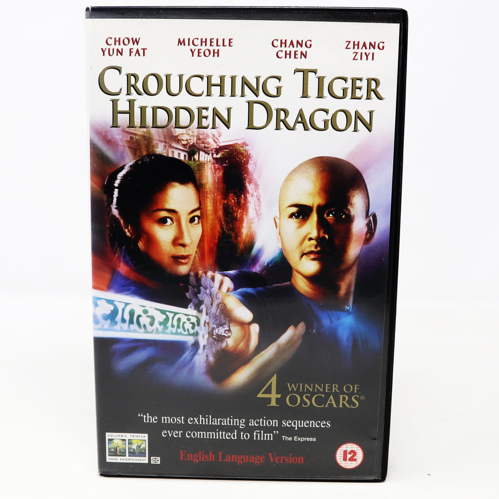 Vintage 2001 Columbia Tristar Crouching Tiger Hidden Dragon VHS Video Home System Tape Rare Big Box Version Martial Arts