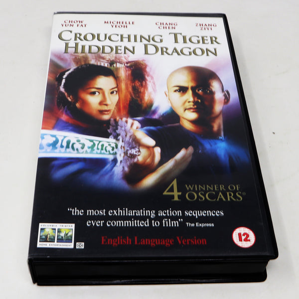 Vintage 2001 Columbia Tristar Crouching Tiger Hidden Dragon VHS Video Home System Tape Rare Big Box Version Martial Arts
