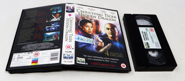 Vintage 2001 Columbia Tristar Crouching Tiger Hidden Dragon VHS Video Home System Tape Rare Big Box Version Martial Arts