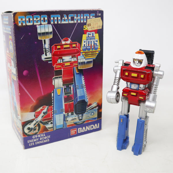 Vintage 1985 80s Bandai Super Gobots (Go Bots) Robo Machine Cy-Kill Enemy Robot Boxed RetroRare