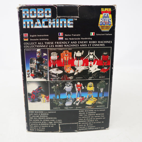 Vintage 1985 80s Bandai Super Gobots (Go Bots) Robo Machine Cy-Kill Enemy Robot Boxed RetroRare