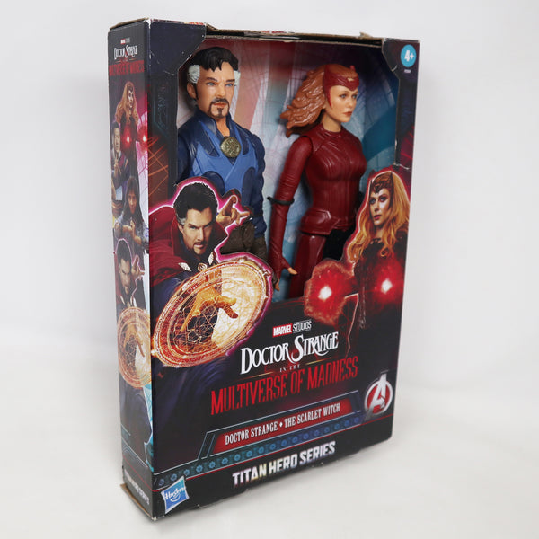 2022 Marvel Studios Titan Hero Series Doctor Strange & The Scarlet Witch 11.5" Figures Boxed Sealed