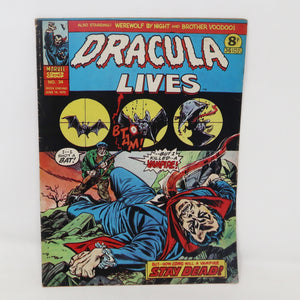 Vintage 1975 70s Marvel Comics Dracula Lives Comic Book No. 34 Issue Rare Retro