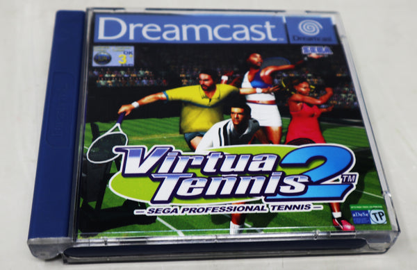 Vintage 2001 Sega Dreamcast Virtua Tennis 2 Video Game Pal Version 1-4 Players Retro
