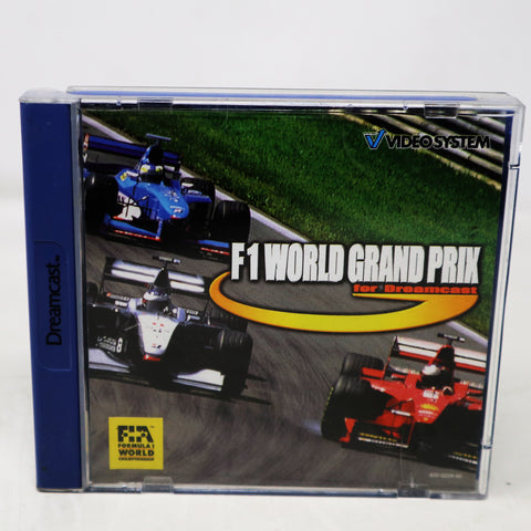 Vintage 1999 90s Sega Dreamcast F1 World Grand Prix Racing Video Game Pal Version 1-2 Players Retro