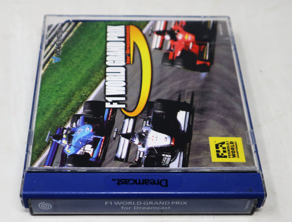 Vintage 1999 90s Sega Dreamcast F1 World Grand Prix Racing Video Game Pal Version 1-2 Players Retro