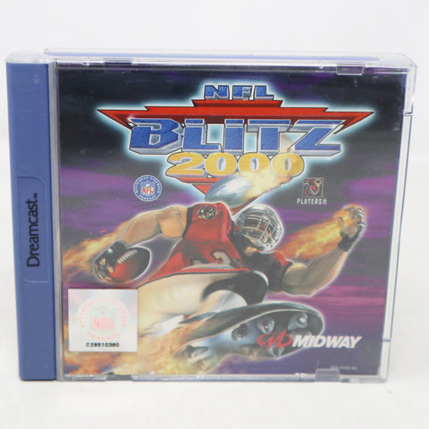 Vintage 2000 Sega Dreamcast NFL Blitz 2000 Video Game Pal Version 1-4 Players Retro