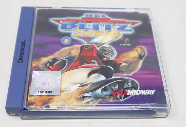 Vintage 2000 Sega Dreamcast NFL Blitz 2000 Video Game Pal Version 1-4 Players Retro