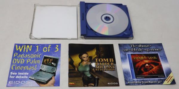 Vintage 1999 90s Sega Dreamcast Tomb Raider The Last Revelation Lara Croft Video Game Pal Version 1 Player Retro