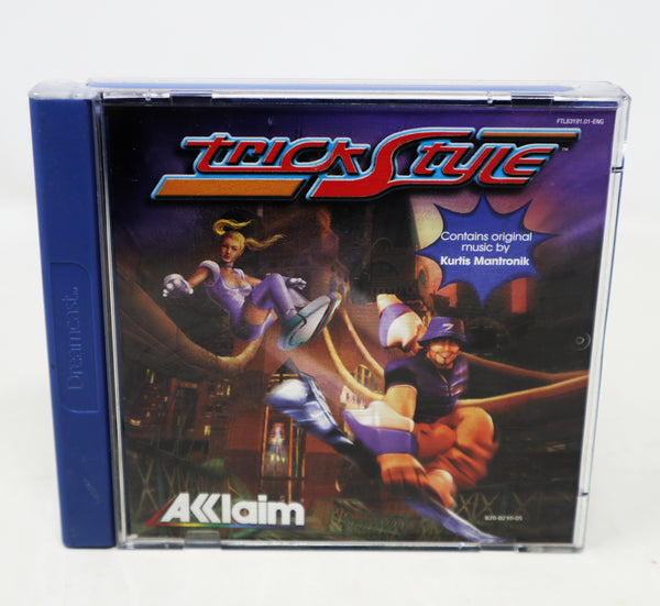 Vintage 1999 90s Sega Dreamcast Trickstyle Trick Style Skateboarding Video Game Pal Version 1-2 Players Retro