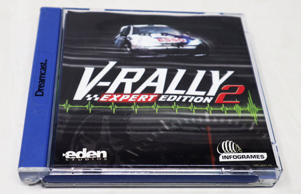 Vintage 2000 Sega Dreamcast V-Rally 2 Expert Edition Racing Video Game Pal Version 1-4 Players Retro
