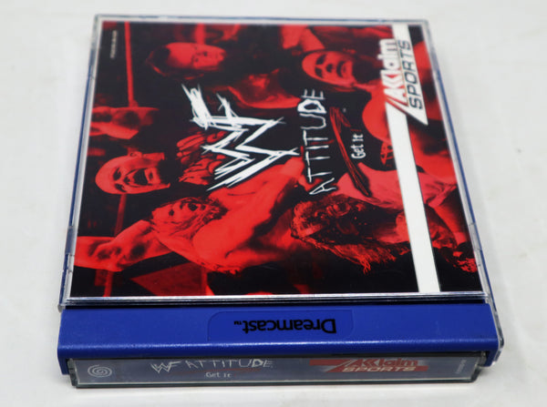 Vintage 1999 90s Sega Dreamcast Acclaim Sports WWF Attitude Get It Wrestling Video Game Pal Version 1-4 Players Retro