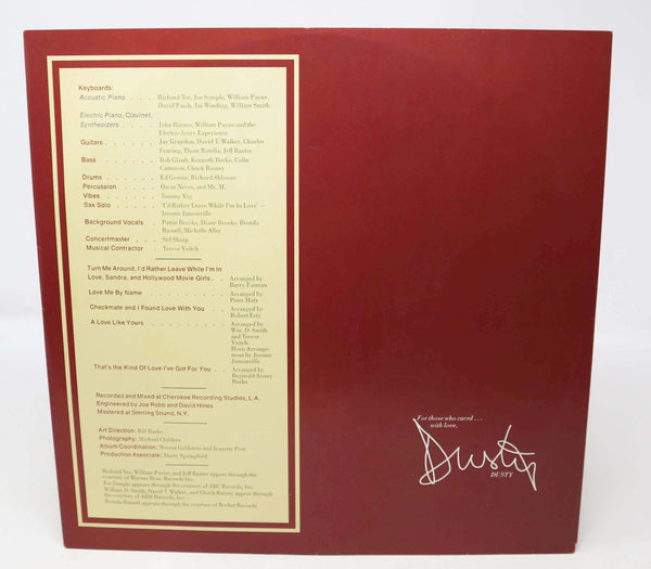 Vintage 1987 80s Mercury Dusty Springfield - It Begins Again.... 12" LP Album Vinyl Record UK Version