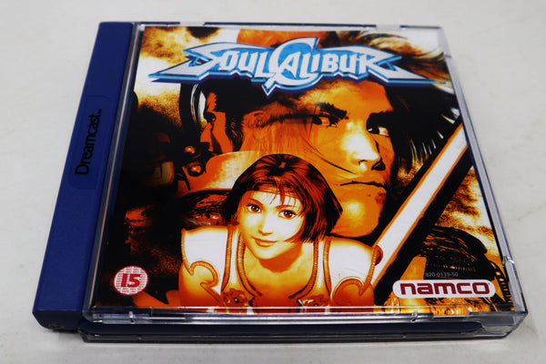 Vintage 1999 90s Sega Dreamcast Soul Calibur Fighting Video Game Pal Version 1-2 Players Retro