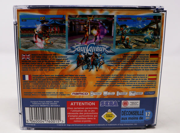 Vintage 1999 90s Sega Dreamcast Soul Calibur Fighting Video Game Pal Version 1-2 Players Retro