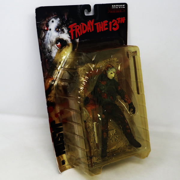 Vintage 1998 90s Movie Maniacs Series 1 Friday The 13th Jason Vorhees Figure Carded MOC Rare