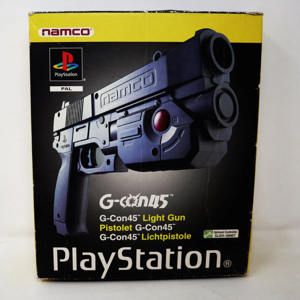 Vintage 1996 90s Sony Playstation PS1 Namco G-Con45 Light Gun Controller Pal Boxed SLEH-00007 Retro Gaming