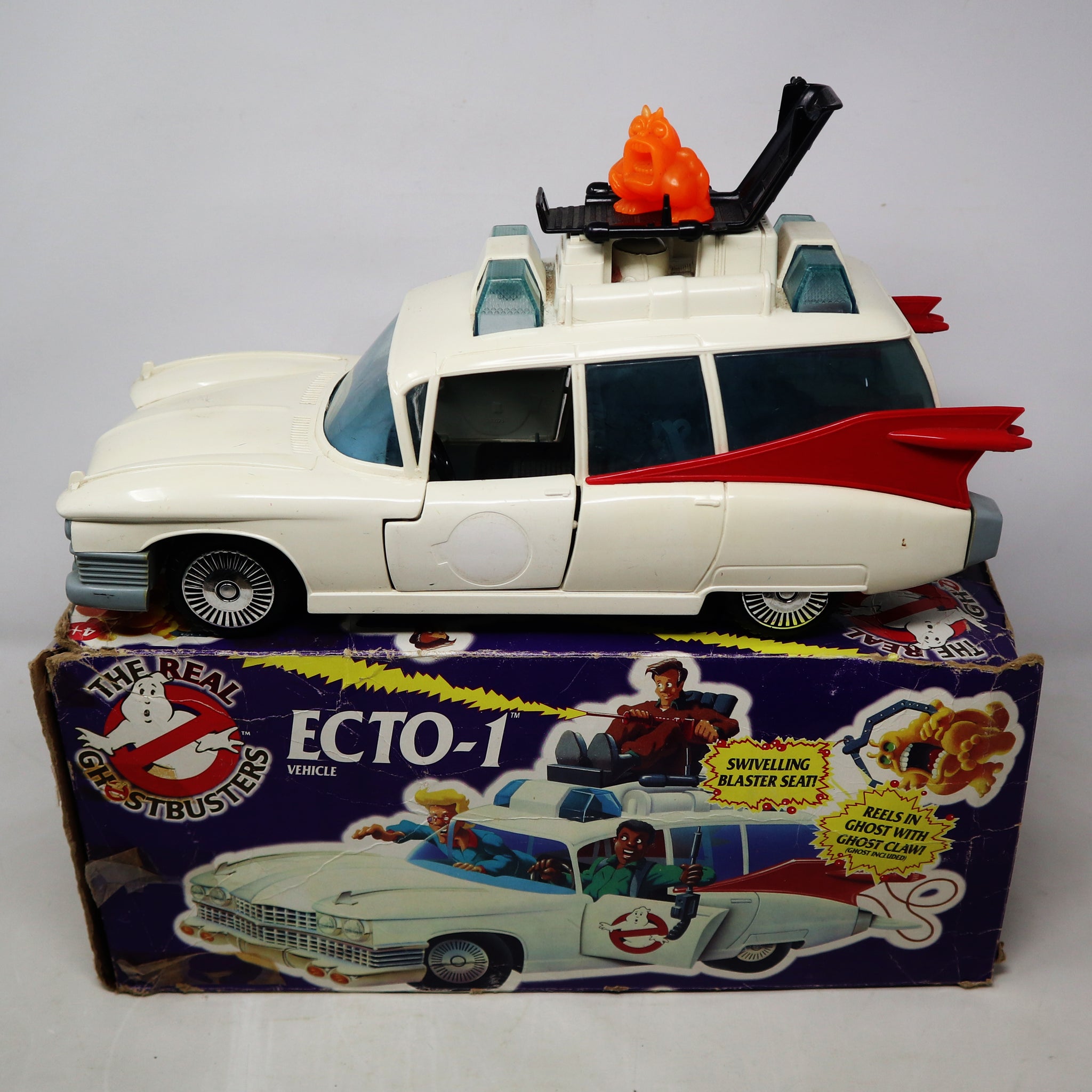 Vintage 1984 80s Kenner The Real Ghostbusters Ecto-1 Car Vehicle Boxed Mexico Retro